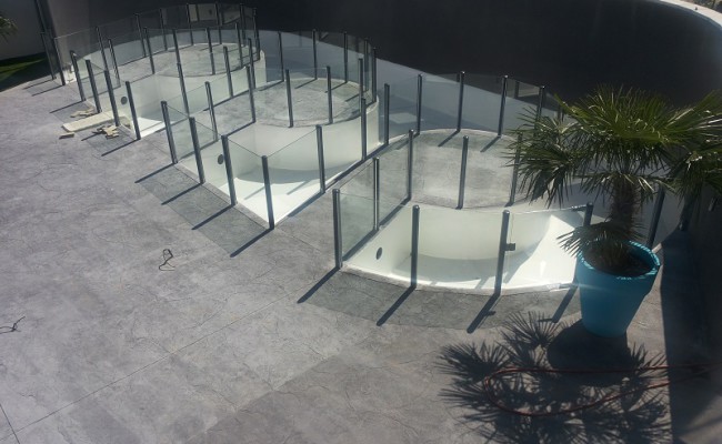 Barriere de piscine en verre Disco Ultra
