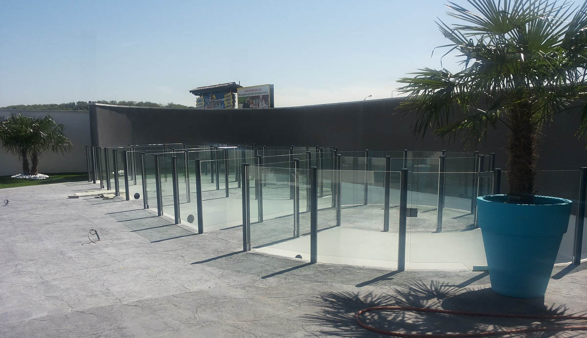 Barriere transparente piscine verre lyon